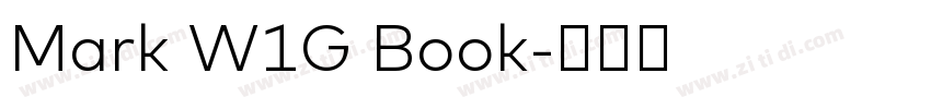 Mark W1G Book字体转换